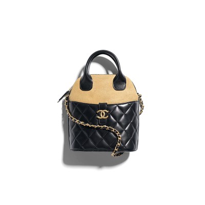 CHANEL CLUTCH WITH CHAIN SUEDE CALFSKIN, SHINY LAMBSKIN AP4742 (18*17*6cm)